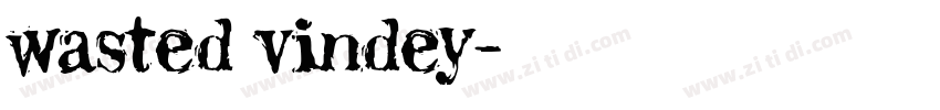 wasted vindey字体转换